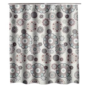 Simple Home Printed Thickening Waterproof Shower Curtain