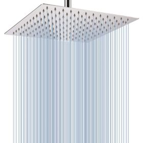 12-inch Electroplating Square Top Spray Shower Head rain