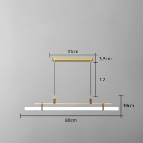 One Line Hanging Lamp For Restaurant Bar Counter